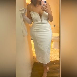 SIMMI I do white midi dress